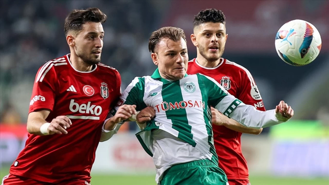 9 kişi kalan Konyaspor, Beşiktaş'ı devirdi