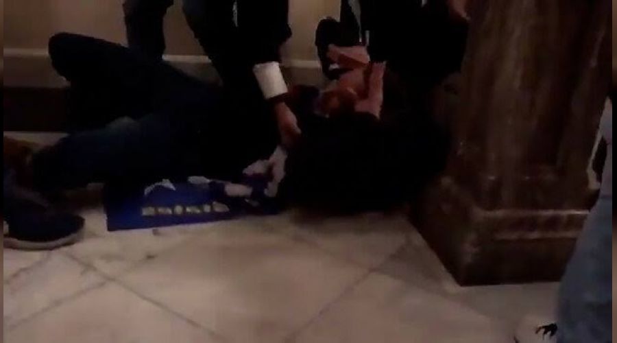 ABD Kongresindeki olaylarda bir kadn yaraland