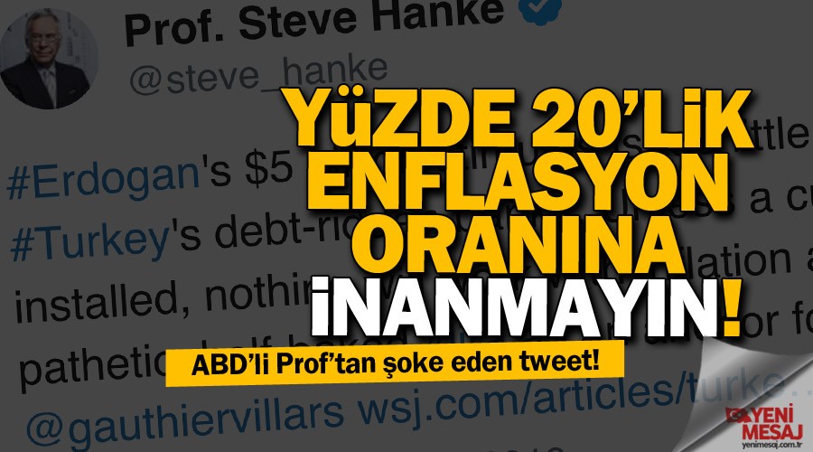 ABD�li Prof�a g�re ger�ek enflasyon y�zde 43