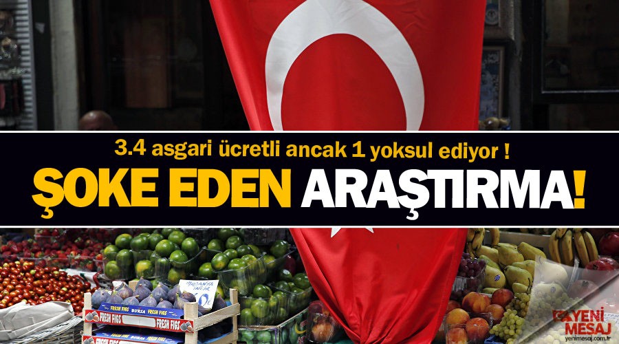 Açlık sınırı 2.124 liraya ve yoksulluk sınırı 6.918 liraya yükseldi
