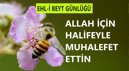 ‘Allah için halifeyle muhalefet ettin’