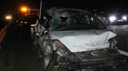 Anadolu Otoyolu'nda 14 araçlık zincirleme kaza: 3 yaralı