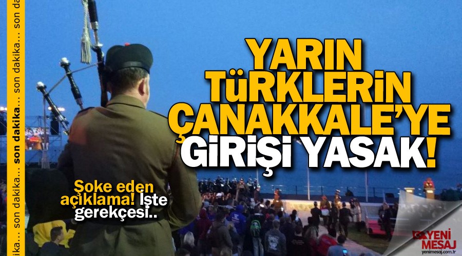 Anzak Koyu T�rklere yasak