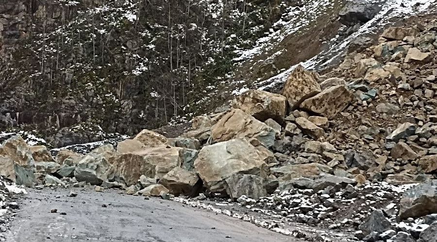 Artvin'de heyelan