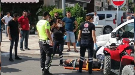 ATV sürücüsü ölümden döndü