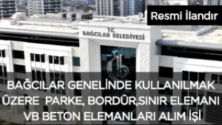 BACILAR GENELNDE KULLANILMAK ZERE  PARKE,BORDR,SINIR ELEMANI VB BETON ELEMANLARI ALIM  2024  BACILAR BELEDYES ULAIM HZMETLER MDRL