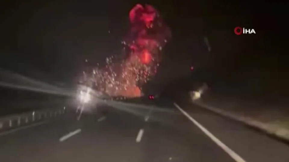 Bal�kesir'de F-16 sava� u�a��n�n d��me an� ortaya ��kt�