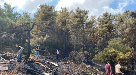 Başıbüyük Ormanında korkutan yangın