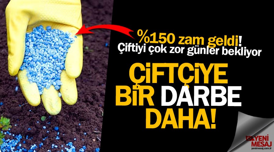 Bir darbe daha! Çiftçiyi çok zor günler bekliyor