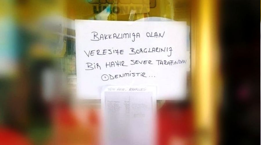 'Borçlarınız bir hayırsever tarafından ödenmiştir'