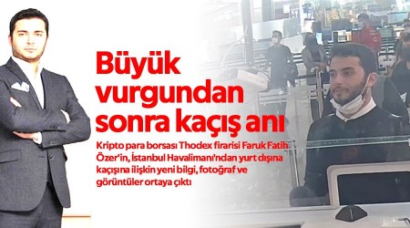 Büyük vurgundan sonra kaçış anı