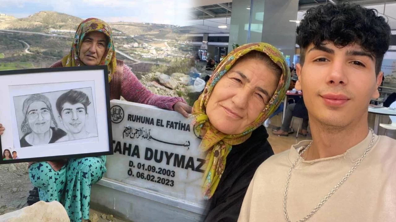 Depremde 3 evlad�n� kaybeden Taha Duymaz'�n annesi: Bir y�l ge�ti ama benim i�in d�n gibi