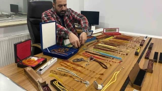 Elazığ'da daire fiyatına tespih koleksiyonu