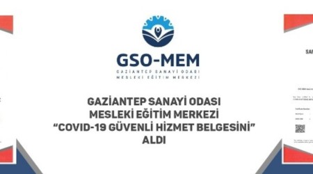 GSO-MEM'e Covd-19 gvenli hizmet belgesi
