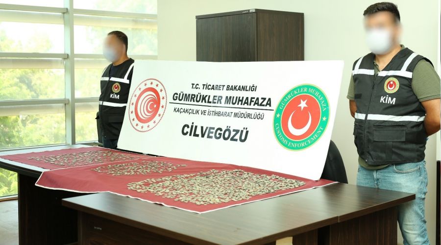 Hatay'da 2 bin 533 adet tarihi sikke ele ge�irildi
