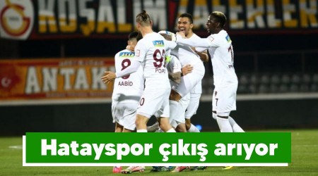 Hatayspor çıkış arıyor