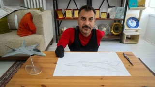 İki kolunu kaybetti, KAAN'ın görsel modelleyicisi oldu