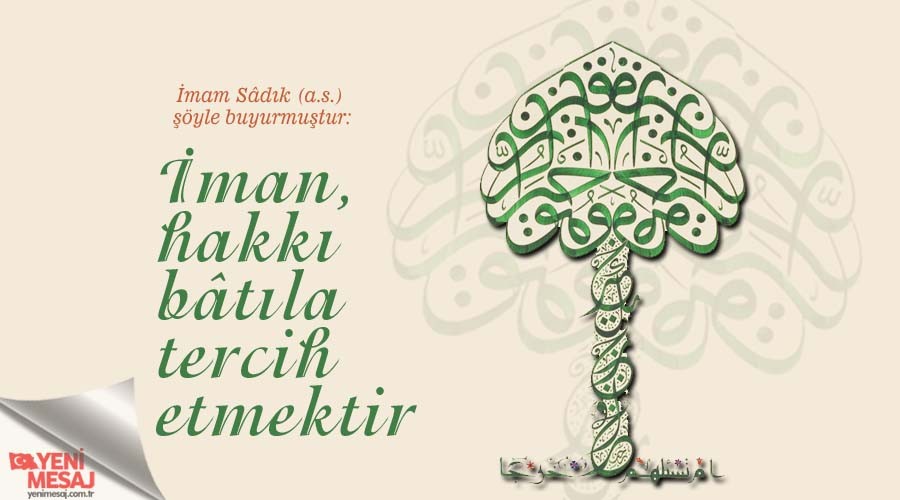 man, hakk btla tercih etmektir