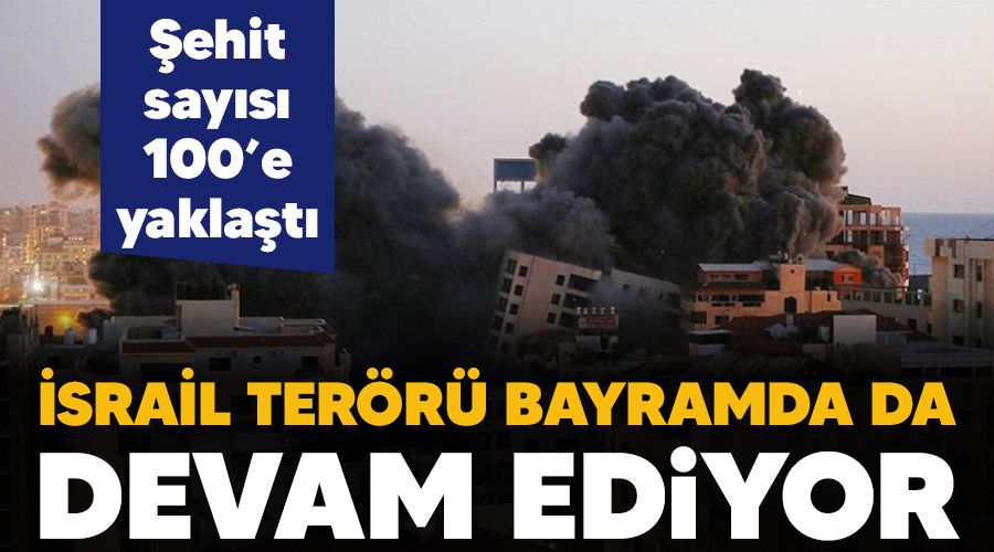 srail terr bayramda da devam ediyor, ehit says 100'e yaklat