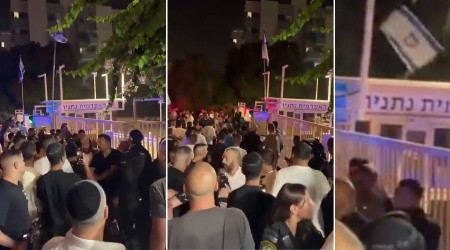 srail'deki fanatik Yahudiler, 'Araplara lm' sloganlaryla Filistinli rencilerin yurdunu bast