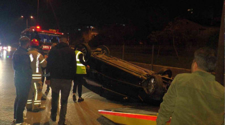 Kartal'da feci kaza beton bariyerlere vurup 200 metre takla atarak srklendi