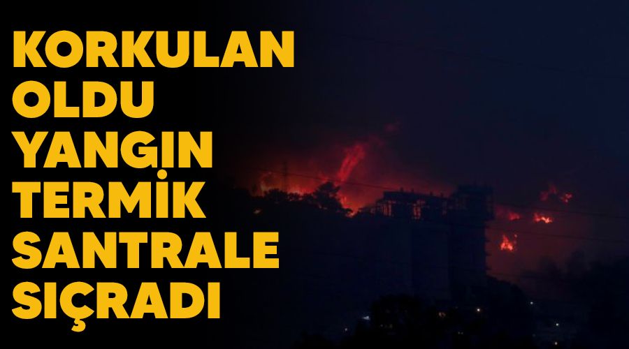 Korkulan oldu, yang�n termik santrale s��rad�