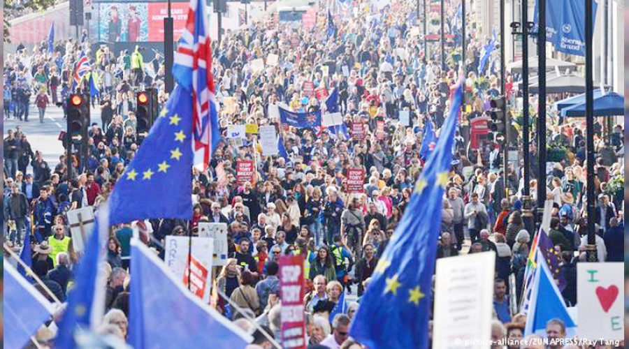 Londra�da Brexit protestosu