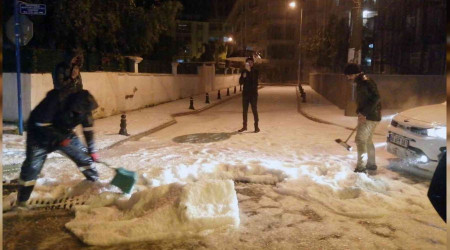 Marmaris'te yangn ve sel sonras dolu kabusu