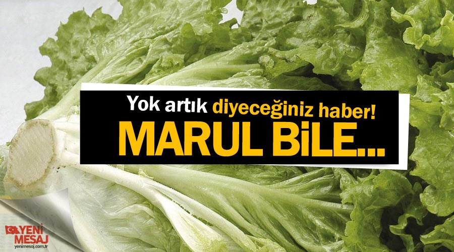Marul bile ithal ediliyor