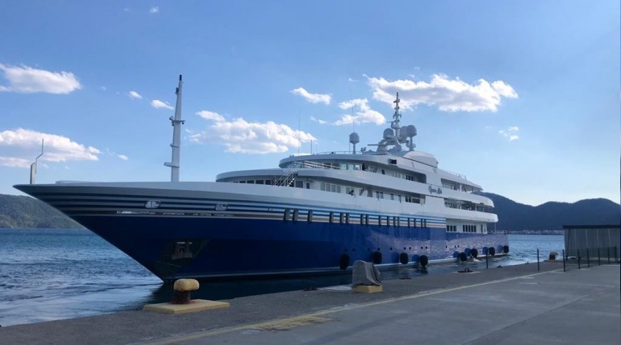 Mega yat Marmaris'te ikmal yapt