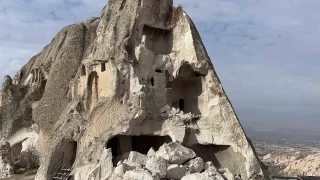 Milyonlarca yıllık peribacası böyle çöktü