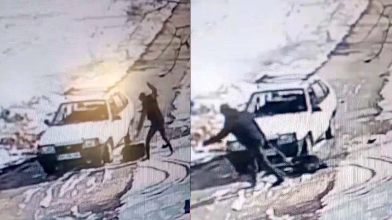 Önce arabayla çarptı, sonra 7 dakika boyunca sopayla döverek öldürdü