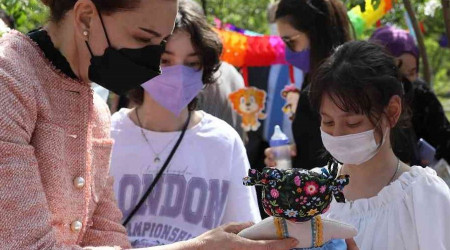 Onkoloji tedavisi gören minikler DEÜ'de eğlendi
