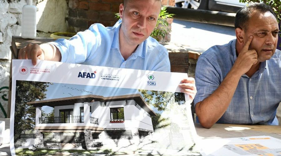 Orman yang�nlar�nda evi yanan vatanda�lar bilgilendirildi