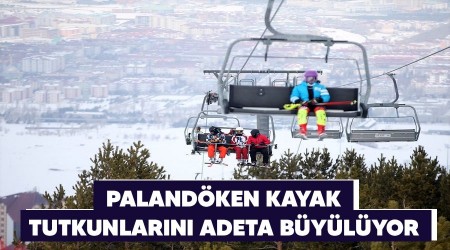 Palandken kayak tutkunlarn adeta bylyor