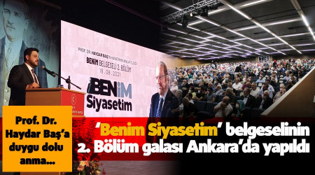 Prof. Dr. Haydar Baa duygu dolu anma