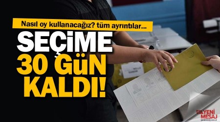 Seçime 30 gün kaldı