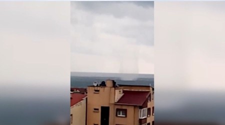 Sinop'ta denizde hortum oluştu