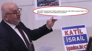 SP'li Bitmez fenalaşıp düştüğü sırada AKP sıralarından gelen ses: Allah'ın gazabı böyle olur