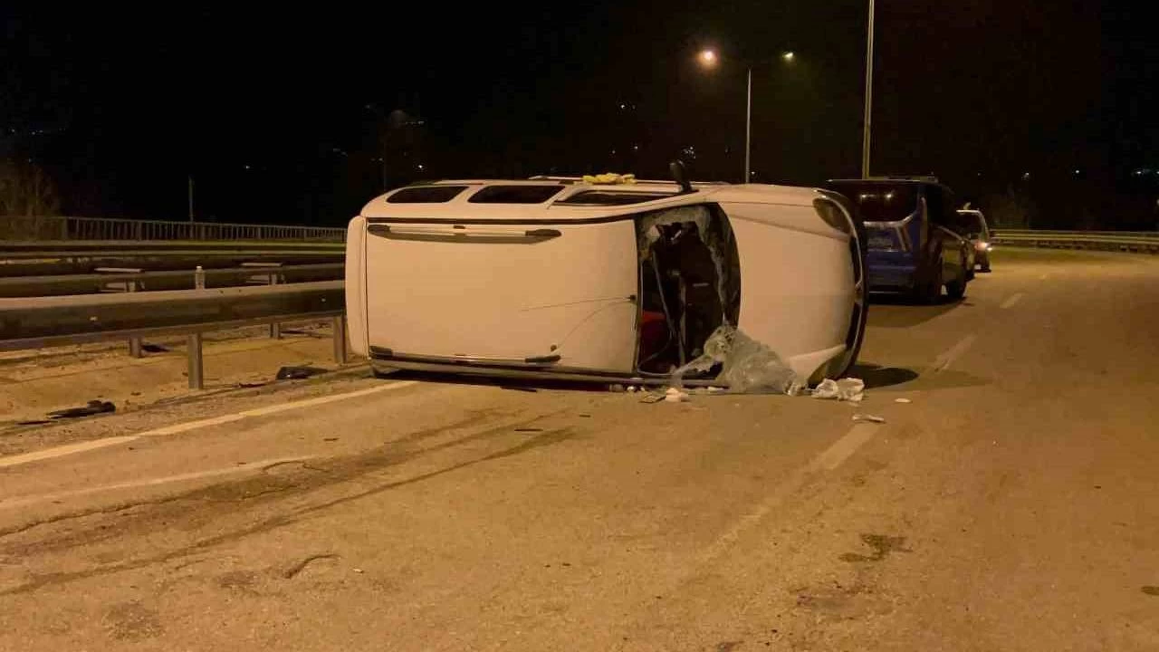 Takla atan ara� 50 metre s�r�klendi: 1'i a��r 4 yaral�