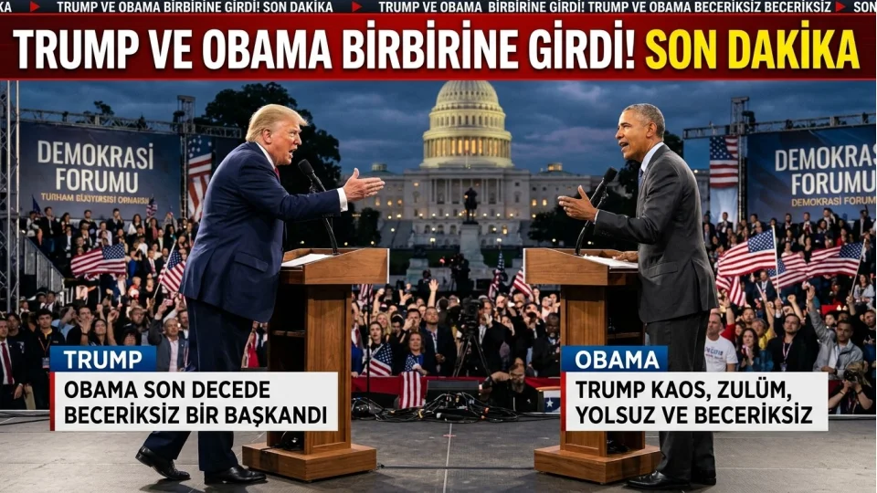 TRUMP VE OBAMA BİRBİRİNE GİRDİ!