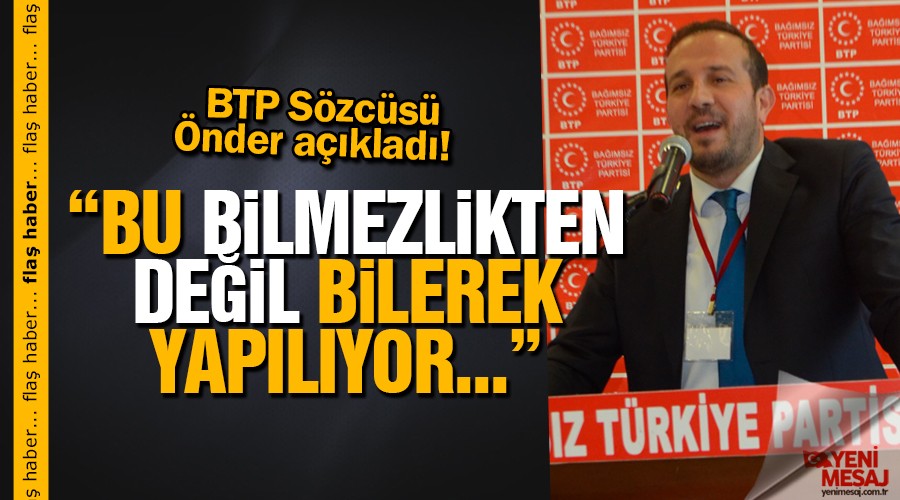 Türk tarımı bile bile yok edildi