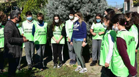 Tuzla'da ortaokul öğrencilerine organik tarım eğitimi verildi