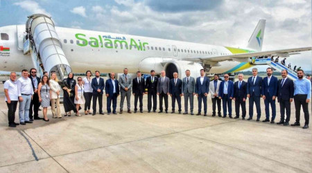 Umman'dan İlk Uçak Bursa'ya geldi