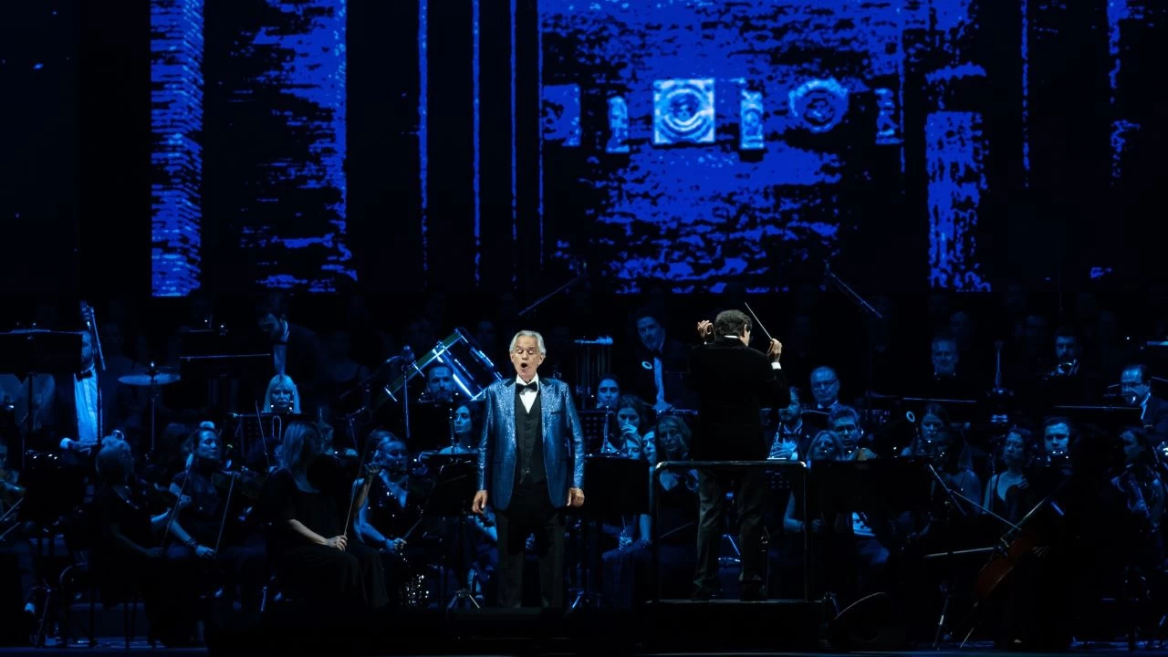 Ünlü İtalyan tenor Andrea Bocelli, İstanbul'da konser verdi