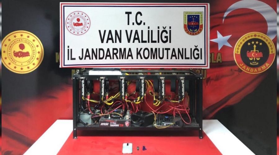 Van'da kripto para üretim cihazı ele geçirildi