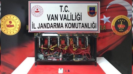 Van'da kripto para üretim cihazı ele geçirildi