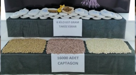 Adana'da 16 bin uyuşturucu hap ve 6 kilo esrar ele geçirildi