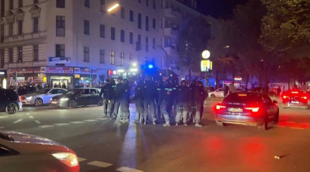 Alman polisinden Filistin'e destek gösterisi yapmak isteyenlere biber gazı