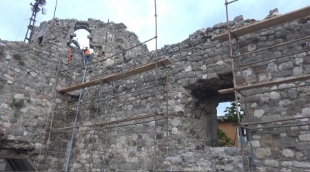 Amasra Kalesi’nde onarım bitiyor